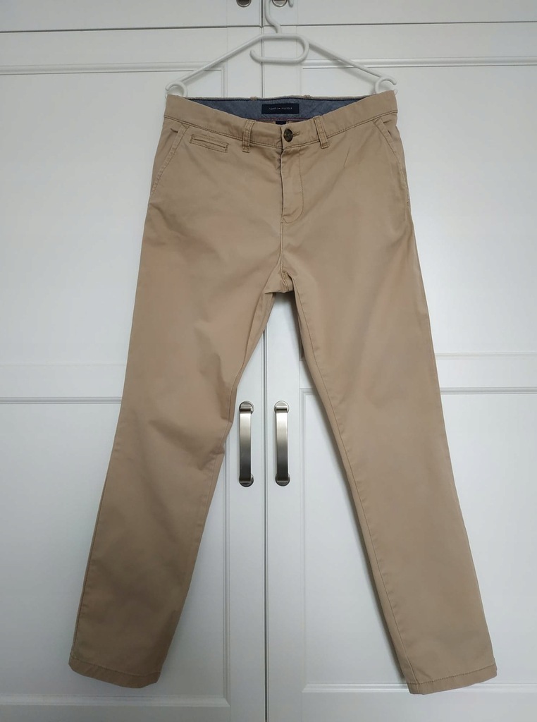 Tommy Hilfiger spodnie chino, 34x32, beżowe, USA