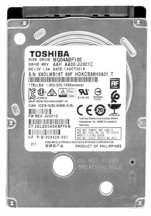 Купить Диск для ноутбука Toshiba MQ04ABF100 1 ТБ, 2,5 дюйма, 7 мм: отзывы, фото, характеристики в интерне-магазине Aredi.ru