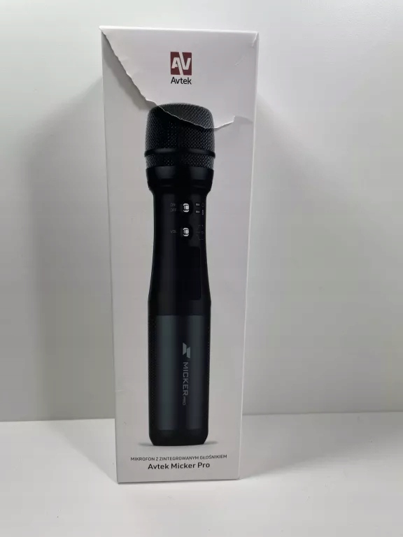 MIKROFON Z ZINTEGROWANYM GŁOŚNIK AVTEK MICKER PRO
