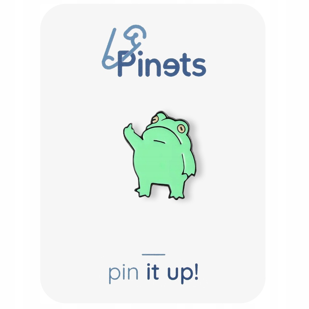 PINETS przypinka Wredna żaba zielona fuck you - 11220989532