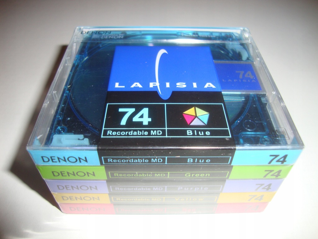 5 x MiniDisc DENON CMD-74LMX5 LAPISIA