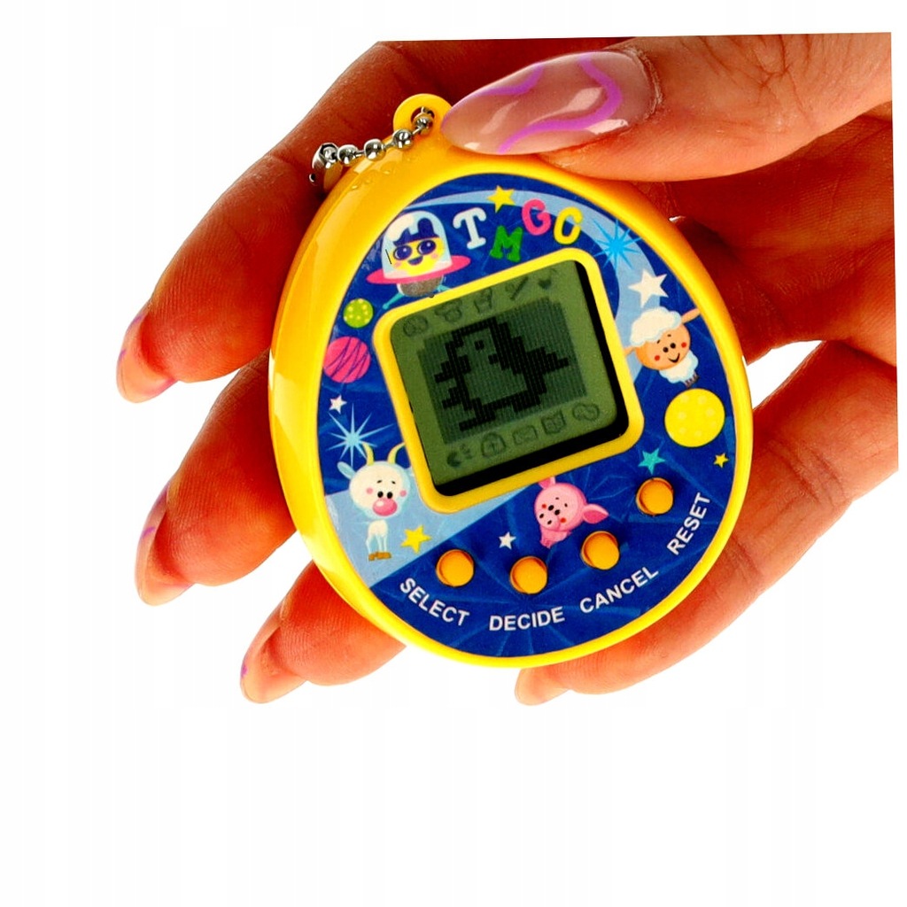 Zabawka Tamagotchi elektroniczna gra jajko żółte