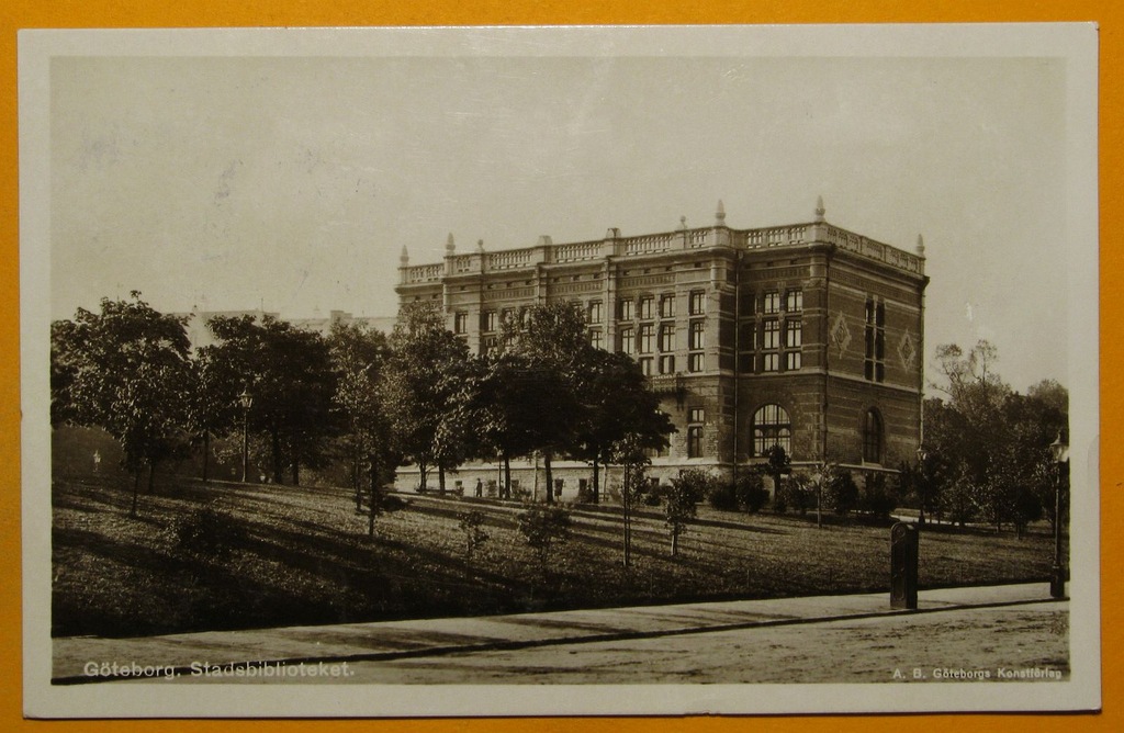 252730, Szwecja, Göteborg, biblioteka, obieg 1914