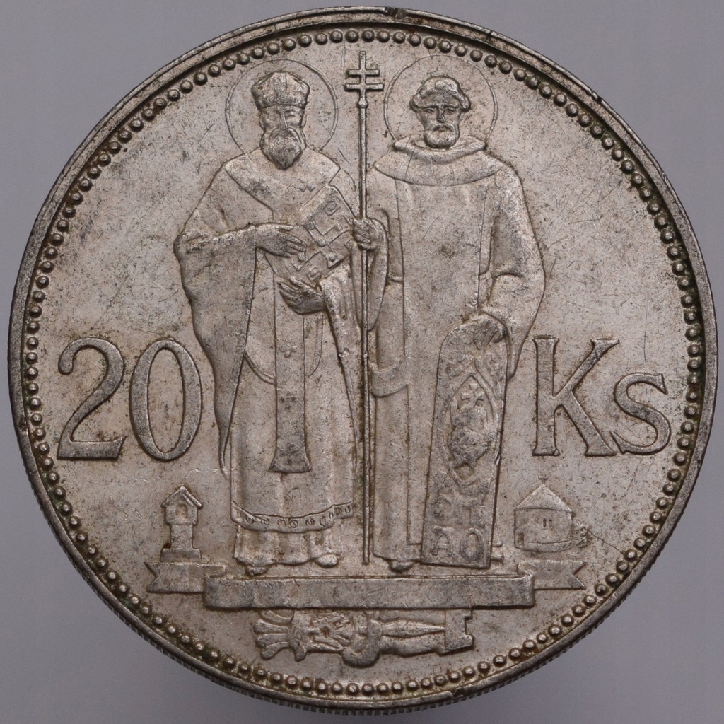 1941 Słowacja Święci Cyryl i Metody 20 koron