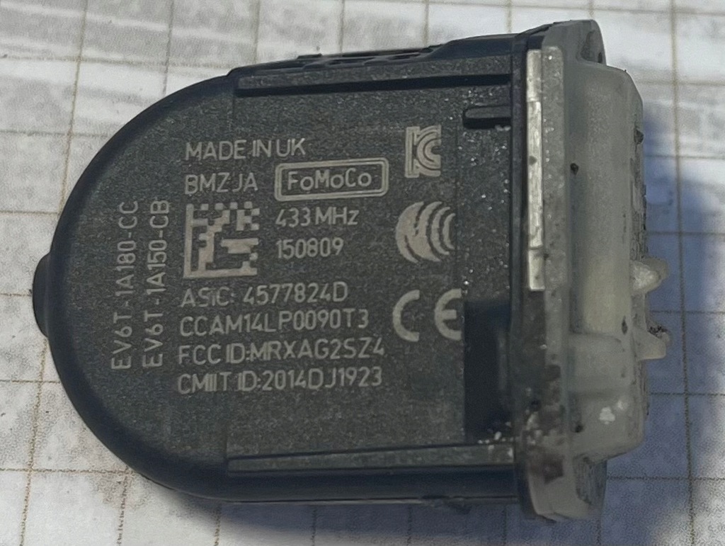 CZUJNIK CIŚNIENIA TPMS FORD ev6t-1a180-cc
