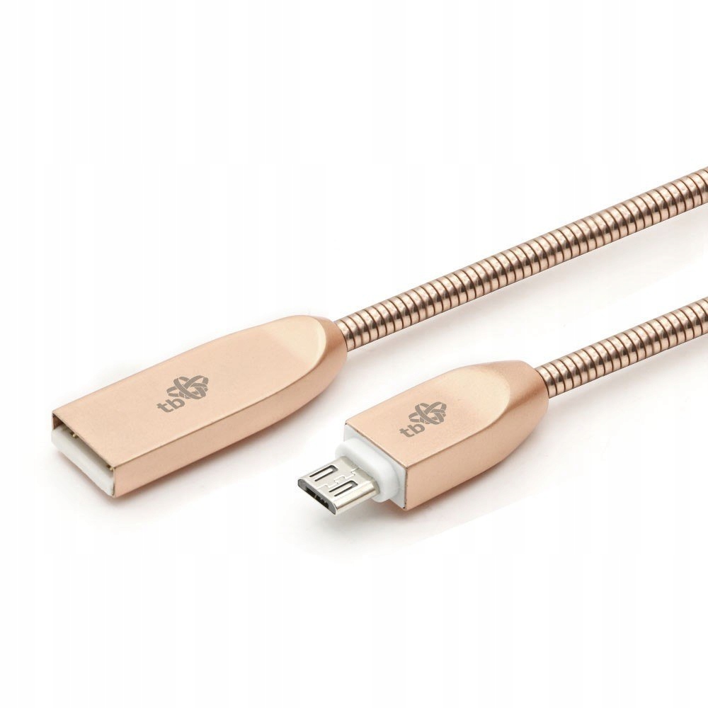 Kabel USB-Micro USB 1m metalowy miedziany