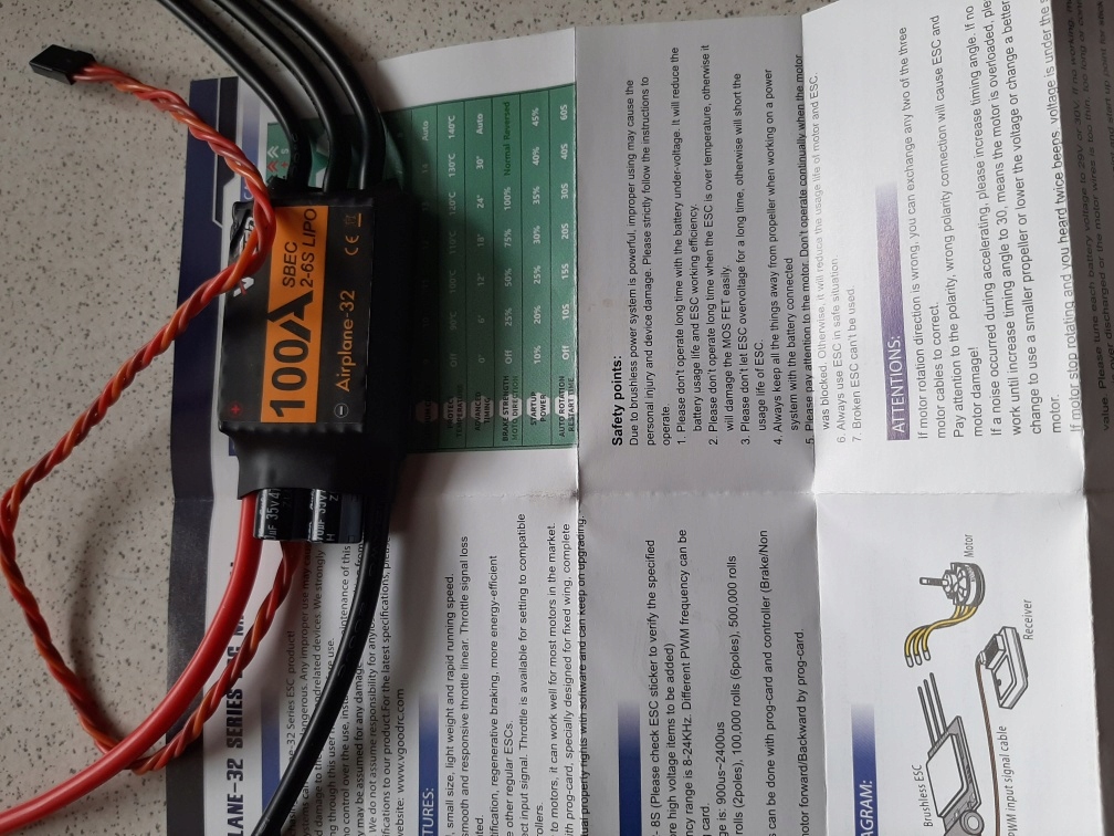 Regulator 100A /Turnigy Plush-32 Dualsky Silnik