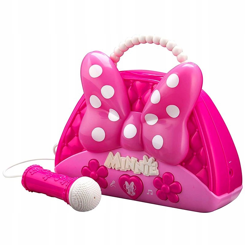 MINNIE Boombox Karaoke Mikrofon Dla Dzieci AUX 7873157376 oficjalne