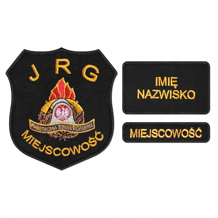 S18 KOMPLET Emblemat JRG dla straży