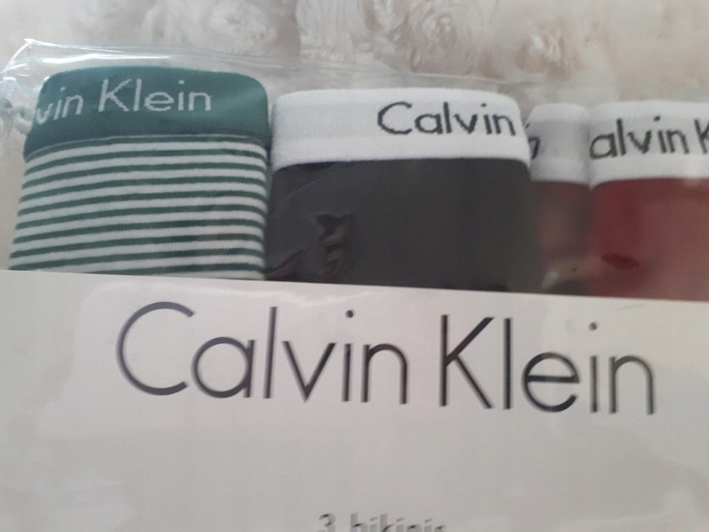 figi majtki Calvin Klein S 3 sztuki oryginał nowe