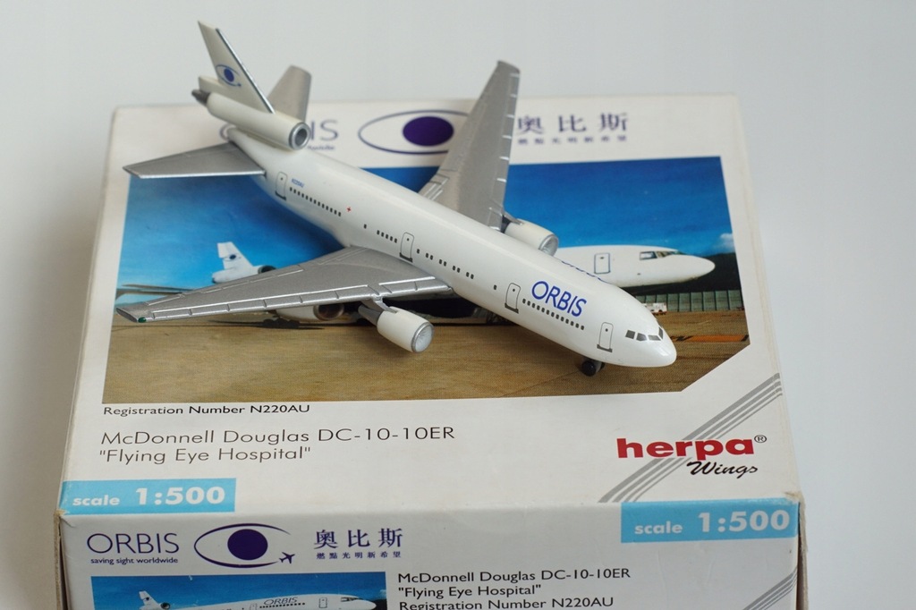 HERPA Orbis DC-10 skala 1:500