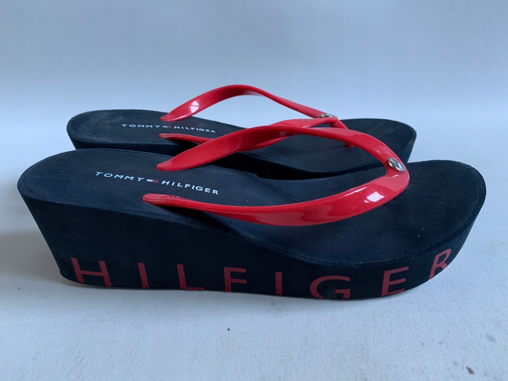 TOMMY HILFIGER KLAPKI JAPONKI LOGO KOTURN 38