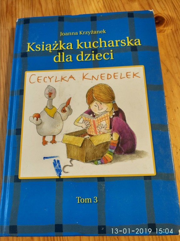 Książka kucharska dla dzieci Cecylka Knedelek Tom3