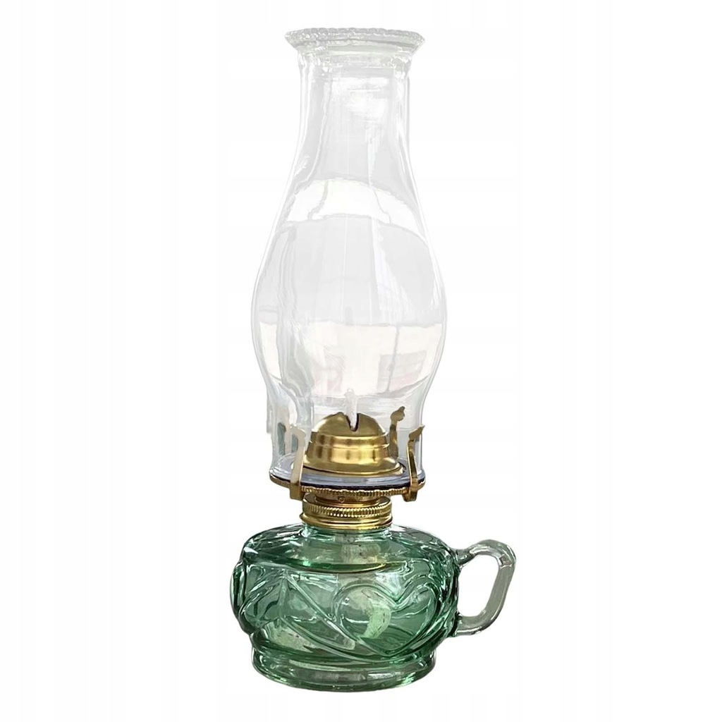Retro Lamp with Handle Decoration Green