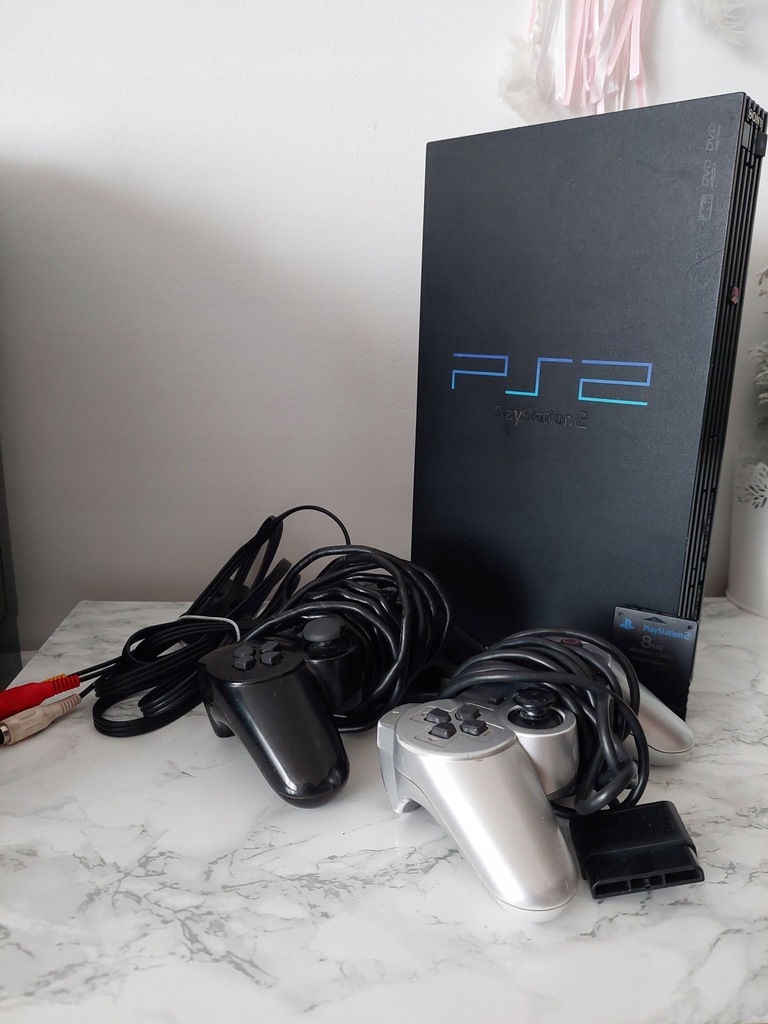 Sony PlayStation 2 FAT PS2 + 2 pady plomba 50004