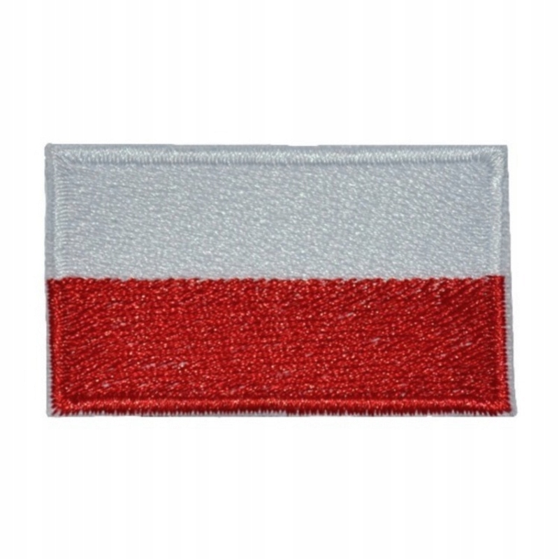 Naszywka FLAGA POLSKA - klej- 50x30 mm