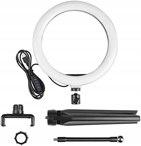 Mocna Lampa pierścieniowa Beauty LED do zdjęć makijażu 26cm statyw pilot