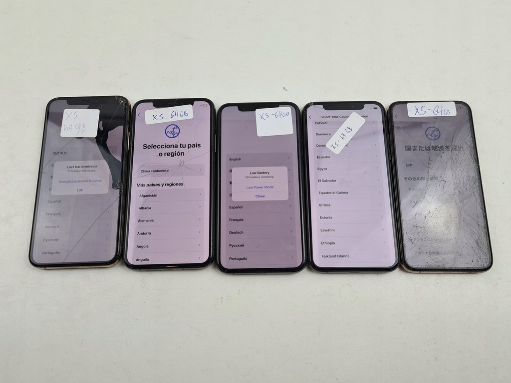 Apple 5 sztuk Iphone XS 64GB (2139077)