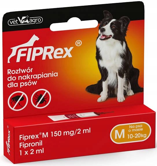 Fiprex Krople na kleszcze dla psa M 10-20kg