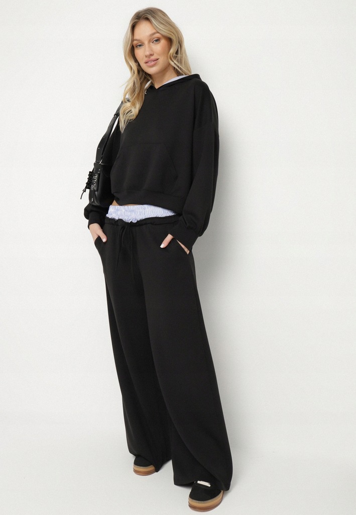 Born2Be Czarny Komplet Dresowy damskie S/M