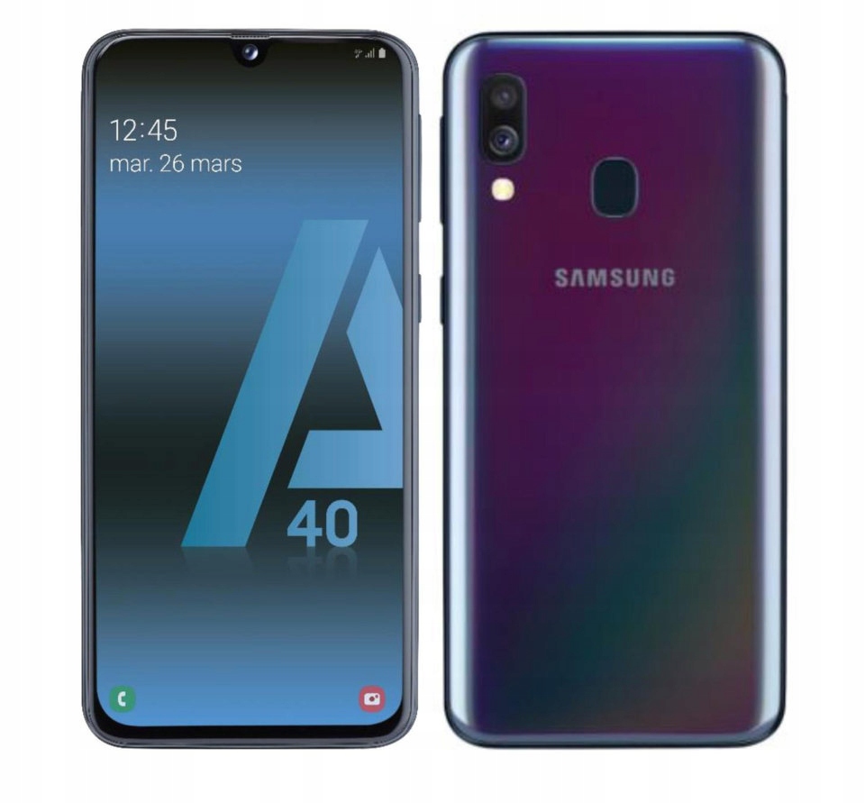 Samsung Galaxy A40 64GB SUPER AMOLED CZARNY KL. A - 12589668415 ...