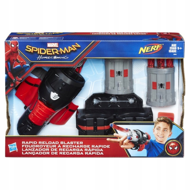 NERF SPIDERMAN WYRZUTNIA SIECI 6xStrzałki HASBRO