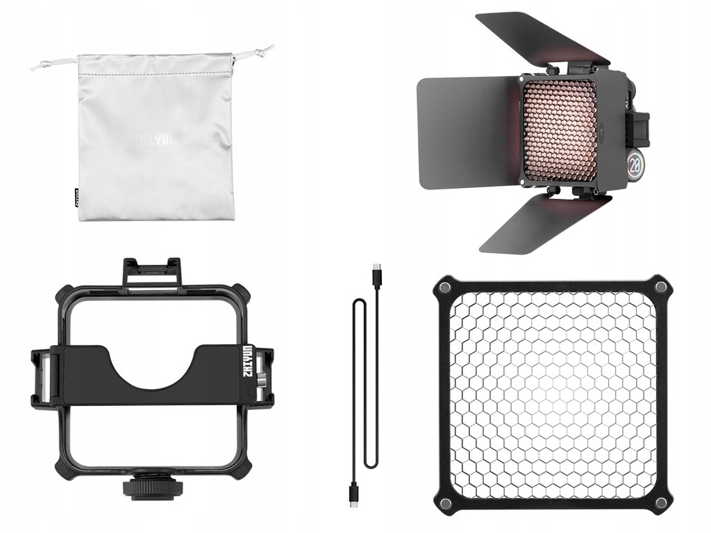 Lampa LED Zhiyun Fiveray M20 Combo Pocket Light + Wrota