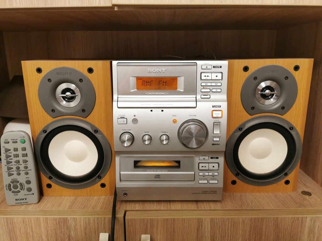 WIEŻA HI-FI SONY CMT-CP100, KOLUMNY, PILOT