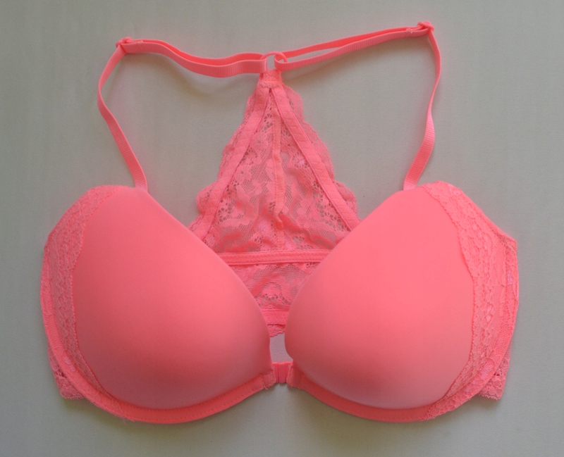 Biustonosz neonowy primark 75D push up stanik