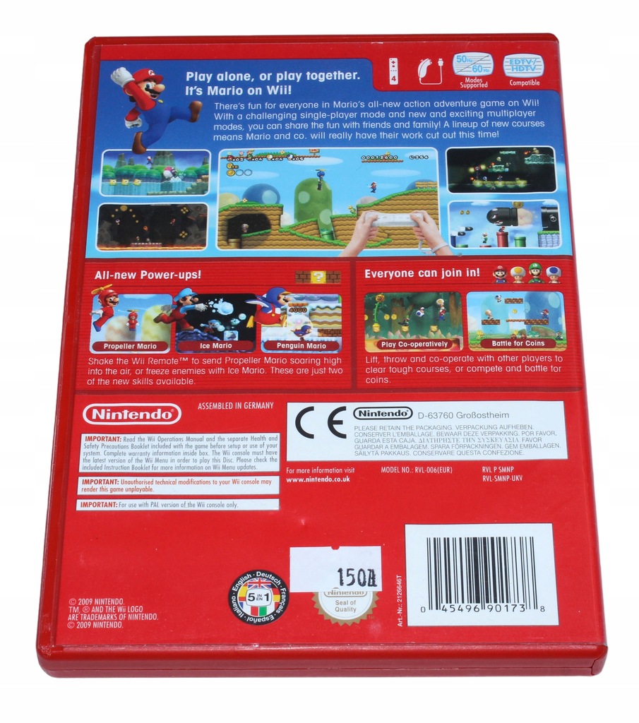 Купить Новая игра Super Mario Bros. Вий Нинтендо Вий: отзывы, фото и ...