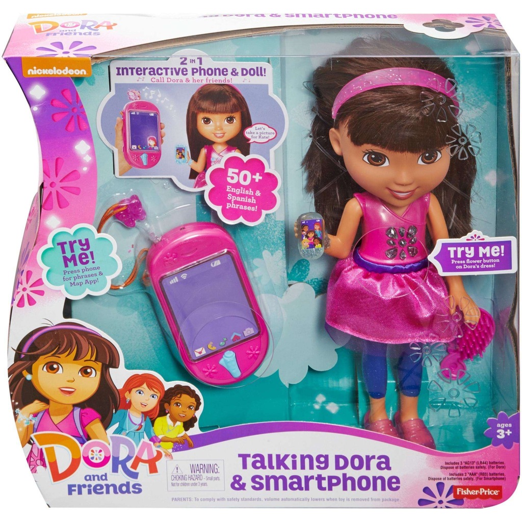 Dora mówiąca i smartfonik Mattel DXB81 oryginalna