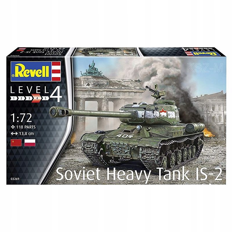 Купить REVELL 03269 - Советский тяжелый танк ИС-2 1/72: отзывы, фото, характеристики в интерне-магазине Aredi.ru