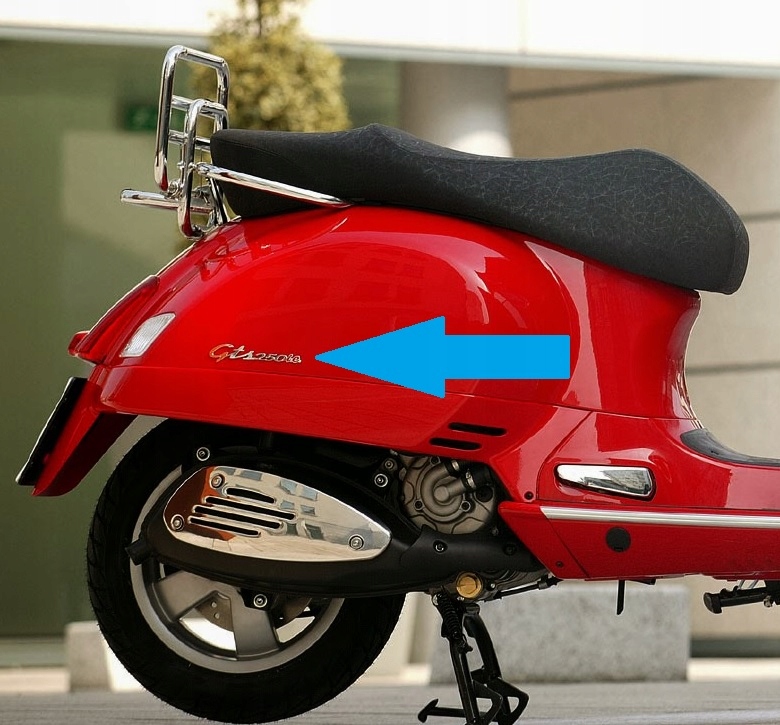 EMBLEMAT naklejka znaczek logo Vespa Gts 250 i.e.