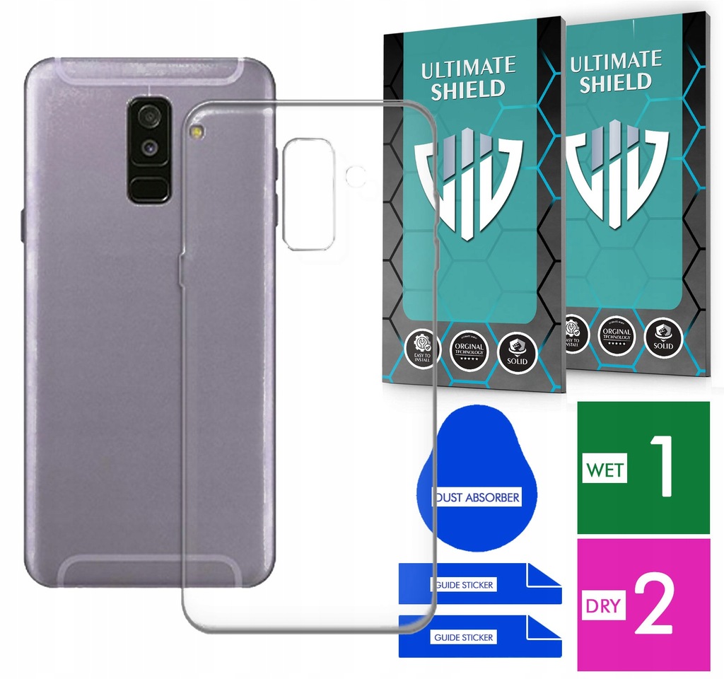 ETUI DO TELEFONU SAMSUNG A6 PLUS 2018 CLEAR CASE OBUDOWA + SZKŁO