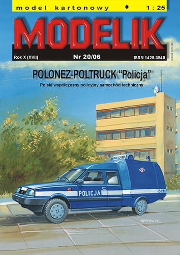 MODELIK 0620 - 1:25 Polonez Poltruck Policja