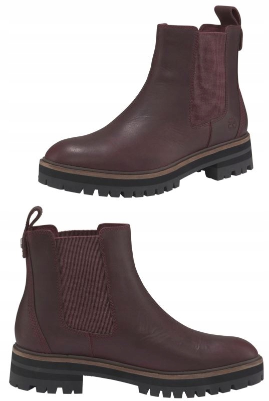 TIMBERLAND SKÓRZANE BOTKI BORDOWE 41