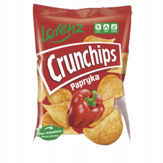 Crunchips Chipsy ziemniaczane o smaku papryka 140 g