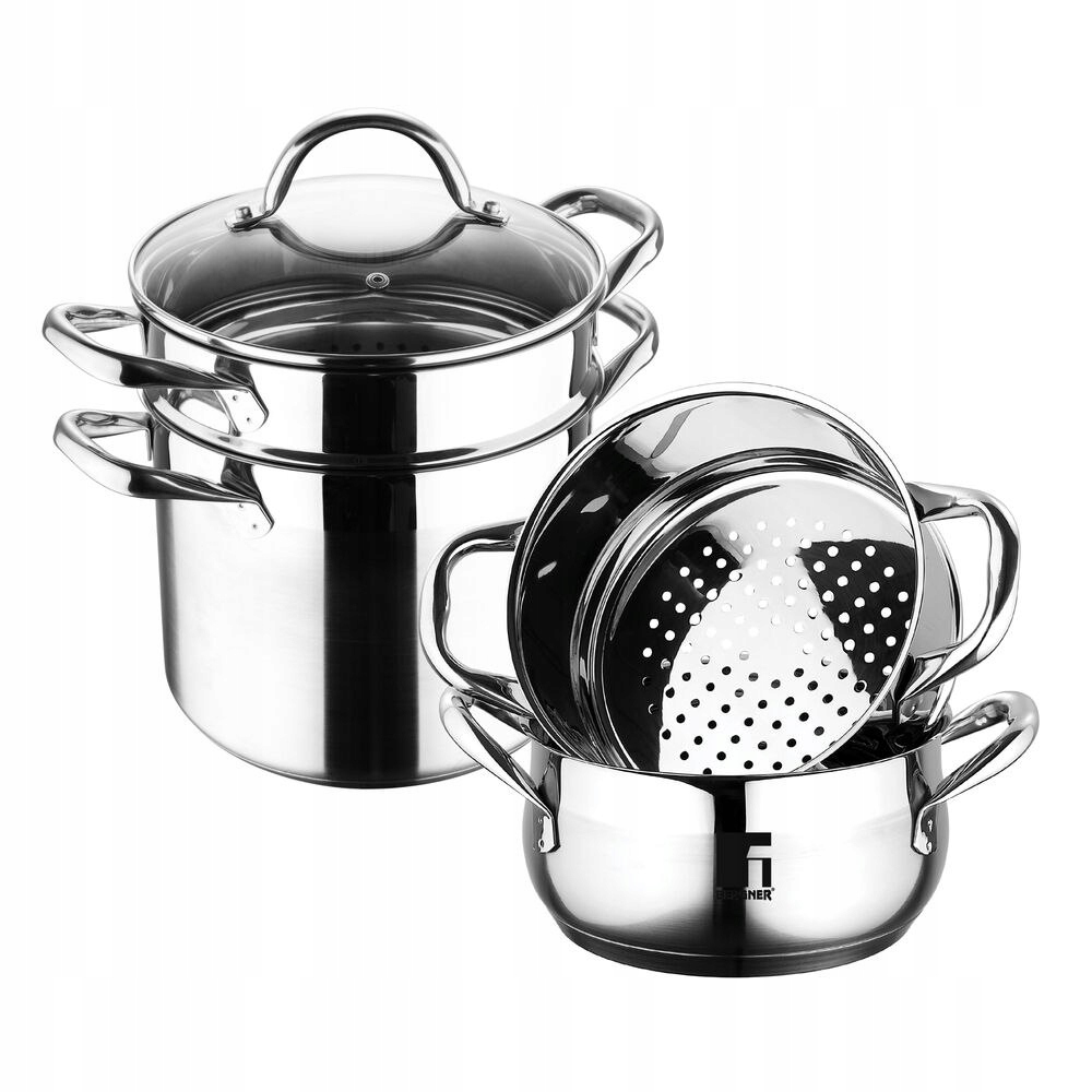 Garnki Bergner Cookware Gourmet Stal nierdzewna (2 - 11529448323 ...