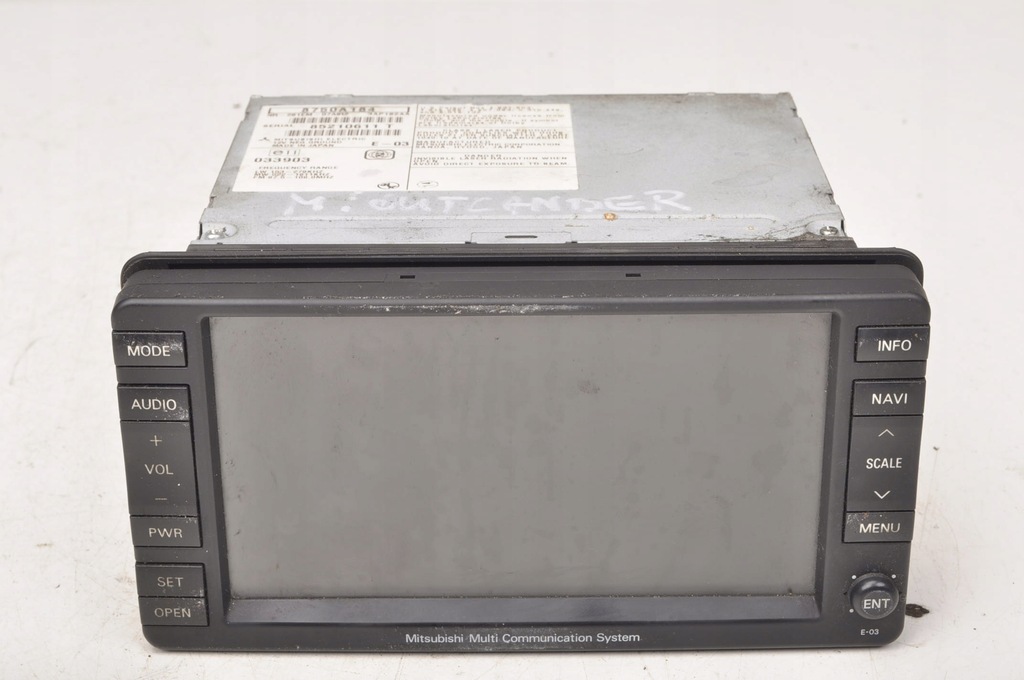 MITSUBISHI OUTLANDER II RADIO NAWIGACJA 8750A184 12454906925