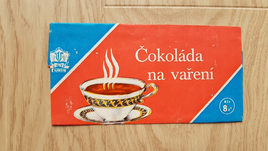 Opakowanie po czekoladzie Czechosłowacja PRL