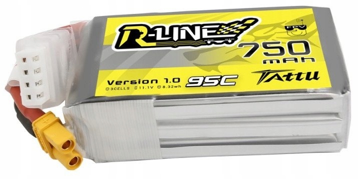 Akumulator Tattu R-Line 750mAh 11.1V 95C 3S1P XT30