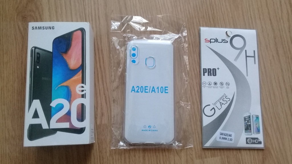 NOWY Samsung Galaxy A20e + etui + szkło hartowane