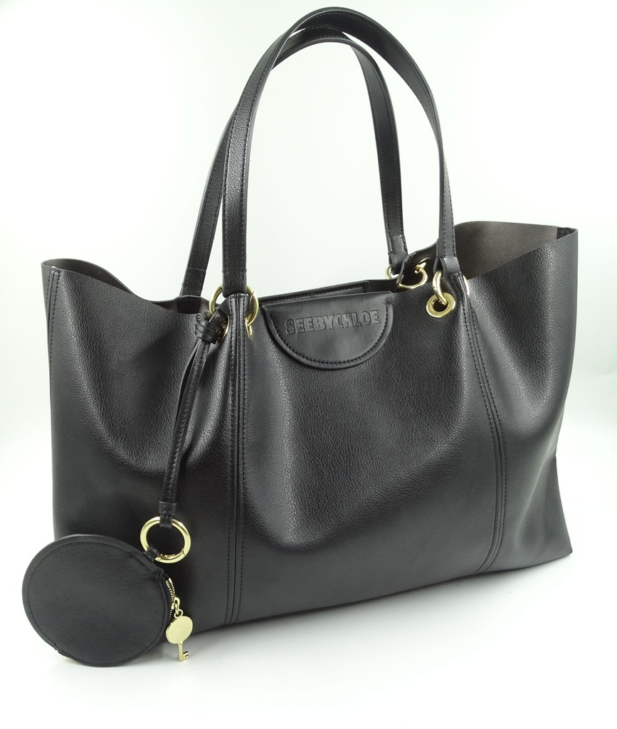 See By Chloe shopper Marty z wytłoczonym logo NOWA 11447654709 oficjalne archiwum Allegro