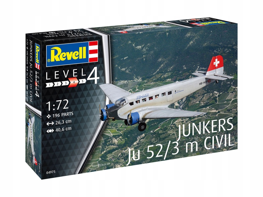 REVELL Junkers Ju-52 /3m CIVIL PREV04975