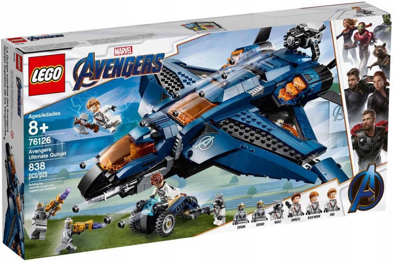 Klocki Super Heroes Wspaniały Quinjet Avengersów