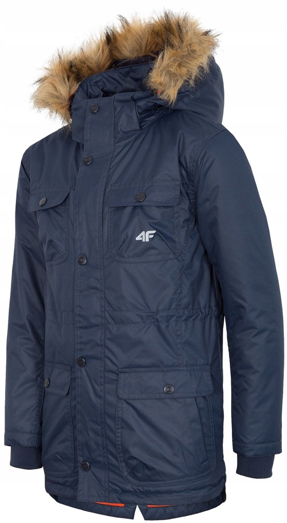 4F Parka Kurtka Chłopięca Zimowa JKUM105 > 104