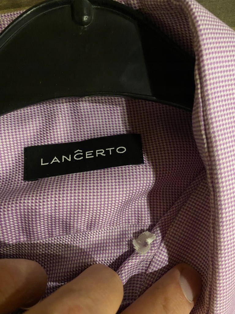 Koszula Lancerto 43 liliowa różowa BCM