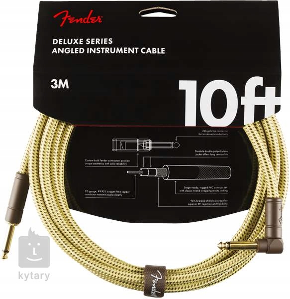 Kabel instrumentalny Fender Deluxe 3 m OUTLET