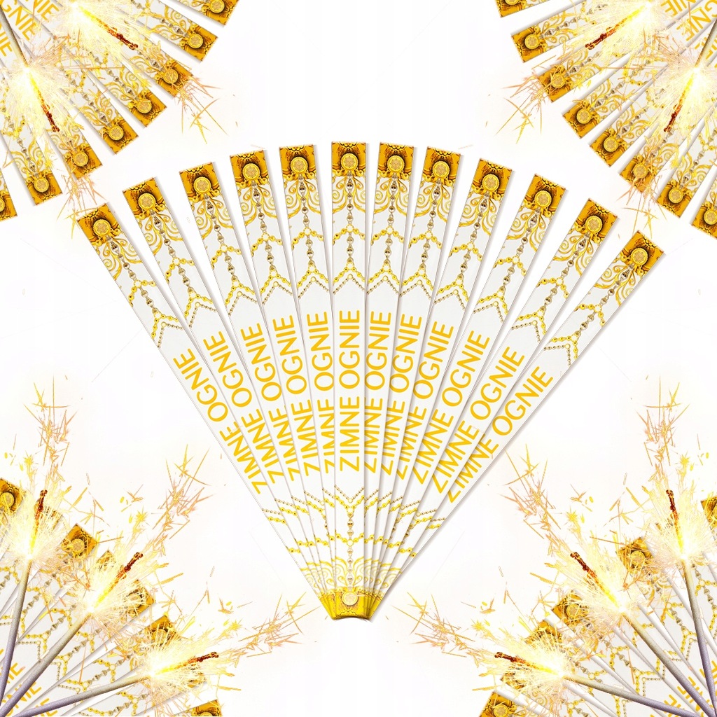 MEGA DŁUGIE ZIMNE OGNIE 70 CM - 72 - SZT WESELE