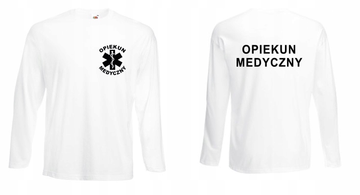 Longsleeve OPIEKUN MEDYCZNY ESKULAP S WH M